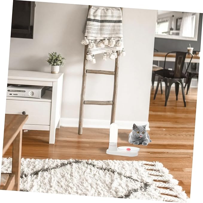 Automatic Pet Water Feeder Creative Water Feeding Machine for Home Use Durable and Portable Pet Water Fountain for Cats and Dogs Compact Design for Space Saving White