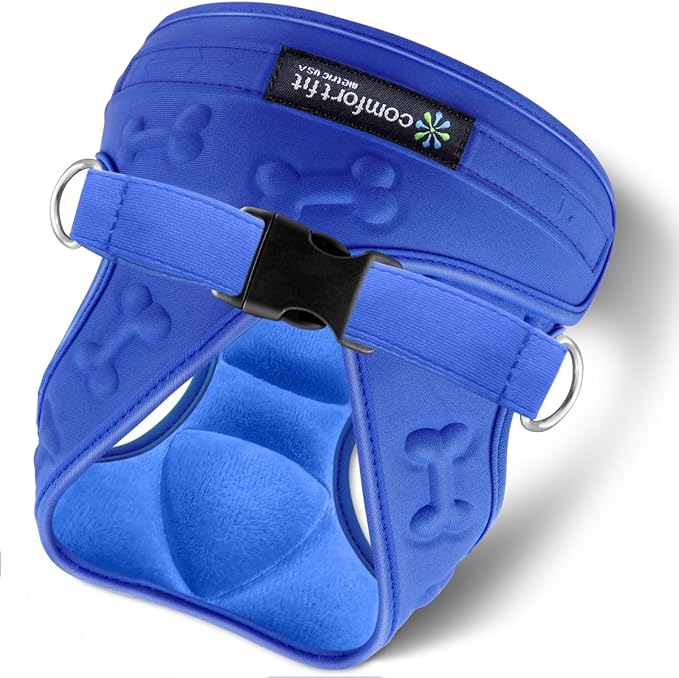 Comfort Fit Dog Harness Small Medium Sized Dogs No Pull Step in Dog Harness with Adjustable Buckles Soft Padded Easy Control Vest Harness Training Walking Running Extra Comfort Inside Velvet Plush