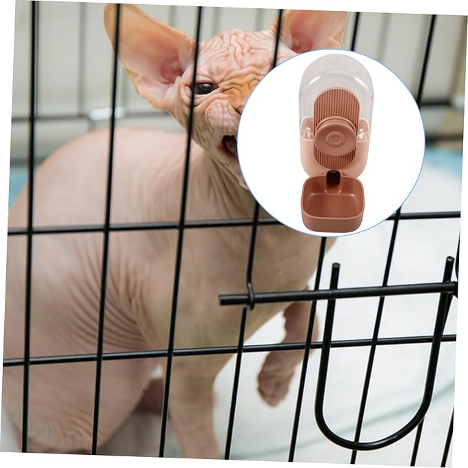 POPETPOP 5pcs Dog Water Dispenser Pet Water Bottle Hanging Design for Crate Easy to Install