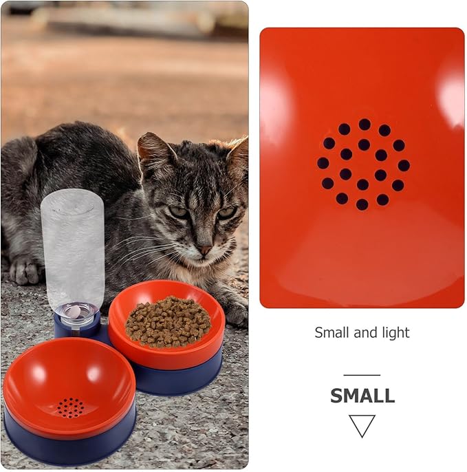 Automatic Cat Dog Feeder Water Bowl Dry Wet Food Dispenser Compact Design Deep for Pets Easy to Use No Constant Refilling Needed
