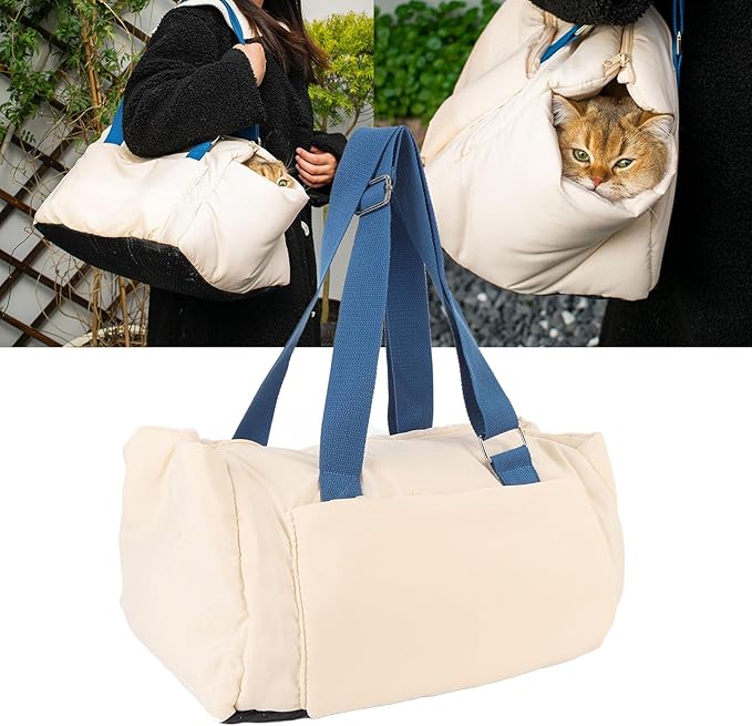Center Console Dog Car Seat, Portable Pet Seat Travel Carrier Bed for Cats Dogs Puppy Kitten, Multifunctional Design, Pet Seat for Car, 17.72 x 13.78 x 10.43in