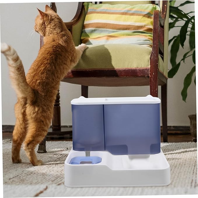 1pc Automatic Pet Water Dispenser Large Capacity Lightweight Drinking Bowl for Cats and Dogs Easy to Clean Comfortable Feeding Height Reduces Stomach Pressure