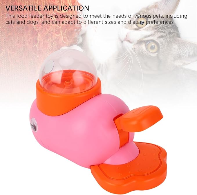 Haofy Interactive Dog Feeder Toy Automatic Puzzle Food Dispenser with Slow Feeding IQ Training, Large Capacity Treat Ball for Boredom Relief for Puppies Multi Pet Homes (Pink)
