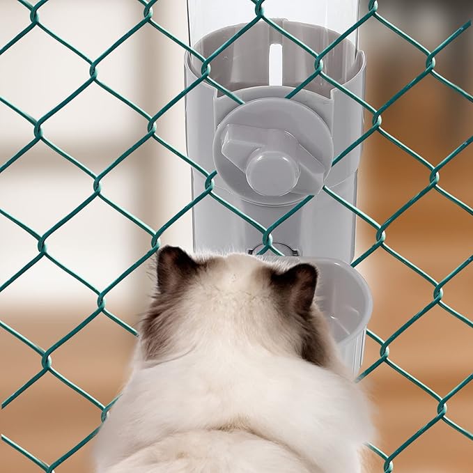 Mipcase Pet Water Feeder Auto Refill Sturdy Abs Construction Easy to Install Keeps Your Pet Hydrated