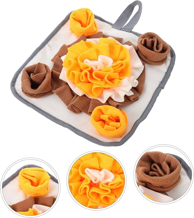 Pet Sniffing Pad Rabbit Feeding Mat Non-Slip Polar Fleece Dog Treats for Small Animals