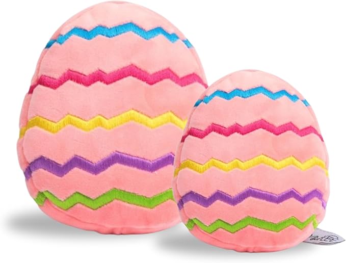 Midlee Easter Egg Plush Dog Toy - Pink (Small)