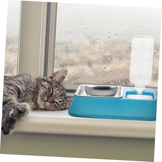 Detachable Dog Feeder with Skid Base Convenient Automatic Water Dispenser for Cats and Dogs Practical Indoor Pet Supply Easy to and Maintain Stylish Design