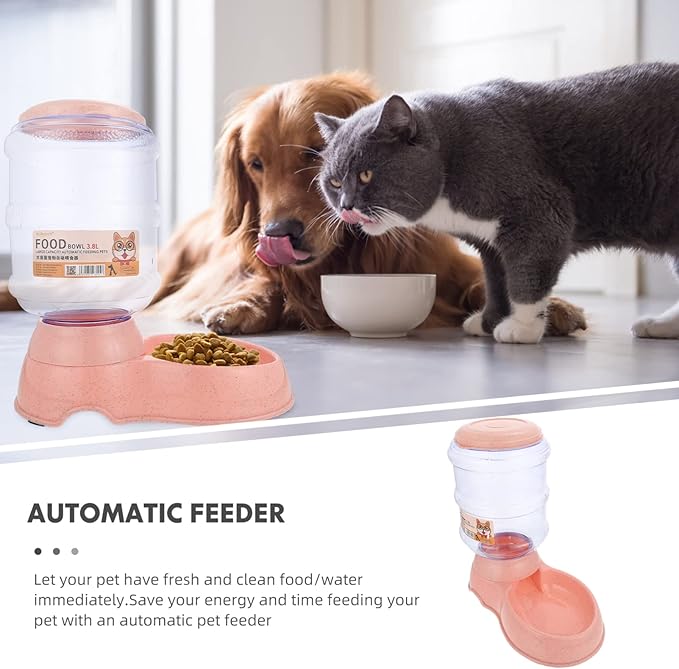 Automatic Pet Food Dispenser Capacity for Cats and Dogs Feeder Bowl Compact Design for Home Use Pet Supplies for Easy Feeding