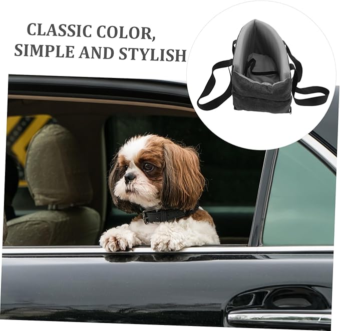 Portable Dog Car Seat for Pets Console Dog Bed with Soft Cushion for Color Travel Accessory for Dogs and Cats