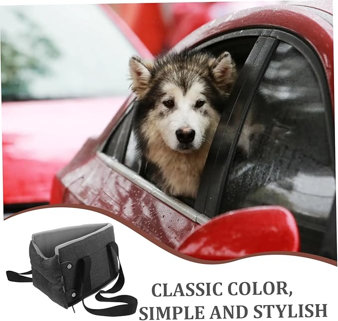 Washable Dog Cat Seat for Car Non- Comfortable Console Cushion for Pets Fit for Seasons Easy to Clean and Install