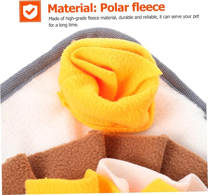 BESPORTBLE Fresh Pet Snuffle Mat Slow Feeding Pad for Small Dogs Rabbit Training Mat Milk Bones