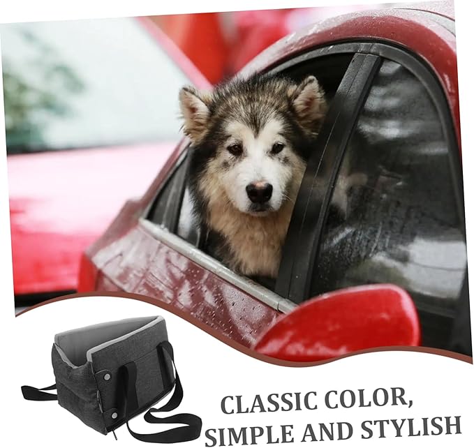 Kisangel Center Console Dog Car Seat for Pets Portable Pet Seat for Cats Dogs Easy to Install Removable Design All-Season Car Models Deep