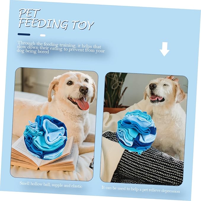 Upgraded PET Sniffing Ball Interactive Dog Sniffing Toy for Slow Feeding Treat Dispensing Sturdy Food-Grade Material for Training Engaging Play