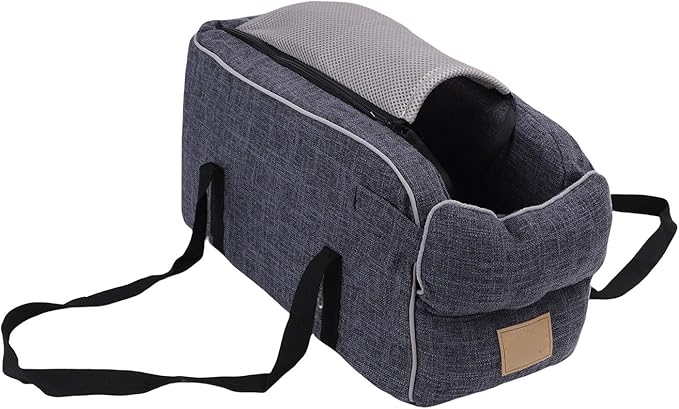 Zerodis Car Console Dog Seat & Car Seats Handle Design Center Console Pet Armrest Middle Pet Puppy Bed Carseat Carrier for Travel Camping Dog
