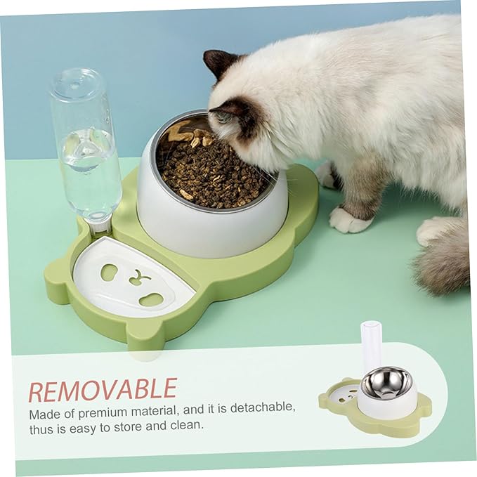 Milisten Pet Automatic Water Feeder Neck Protection Multi-Function Cat Food Bowl for Dogs and Easy to Use Pet Supply