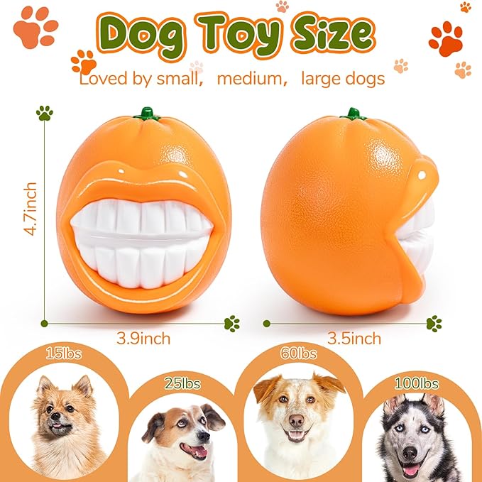 Squeak Dog Toys for Medium/Large Dogs, Dog Toys to Keep Them Busy,Interactive Dog Chew Toys for Enhance The Relationship with Dog,Dog Toy for Indoor Outdoor Water Play Catch,Gift for Dog