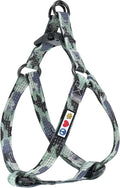 Pawtitas Reflective Step-in Dog Harness – Adjustable No-Pull Vest for Puppies to Seniors, Safe & Comfortable, L Camo Grey