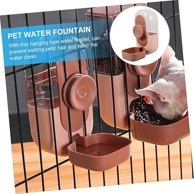 Automatic Pet Waterer Dog Water Dispenser Cat Feeder Dispenser Hanging Pet Water Bottle