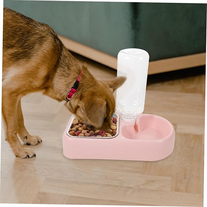Double Pet Water Feeding Bowl Automatic Puppy Water Feeder for Dogs and Cats Creative Spill Design Smooth for Shop