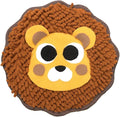 Fluffy Animal Face Snuffle Mat for Pets Interactive Nose Work Toy for Rabbits Hamsters Chinchillas and Dogs (V1)