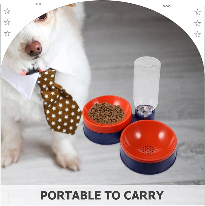 Automatic Cat Dog Feeder Water Bowl Dry Wet Food Dispenser Compact Design Deep for Pets Easy to Use No Constant Refilling Needed