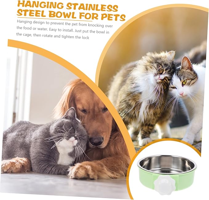 Generic Dog Feeder Pet Food Storage Containers Feeders Kennel Mats Kitten Bowls Feeding Station Automatic Cat Feeder Cat Bowl Stand Pet Feeding Mat Dog Bowls with Stand Toy Green