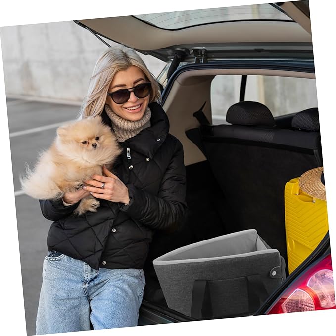 Portable Dog Car Seat for Pets Washable Nonslip Vehicle for Dogs Cats Comfortable Travel for Animals Color