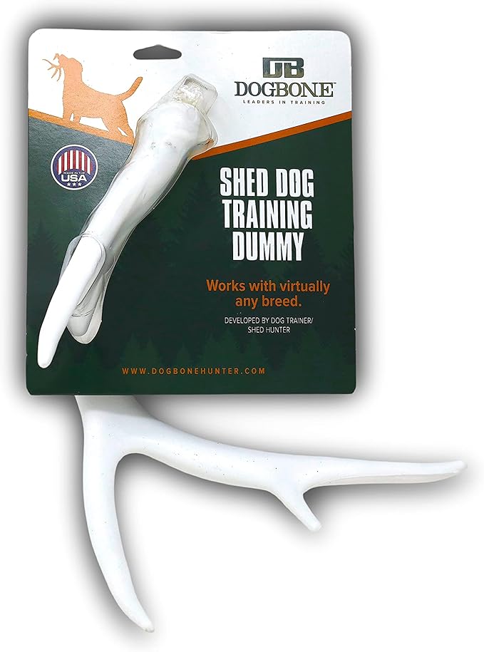 DogBone Shed Dog Training Dummy (White) | Dog Training Kit | Hunting Dog Accessories | Dog Training Tools | Dog Scent Training Kit | Scent Training for Dogs | Hunting Dog Toys
