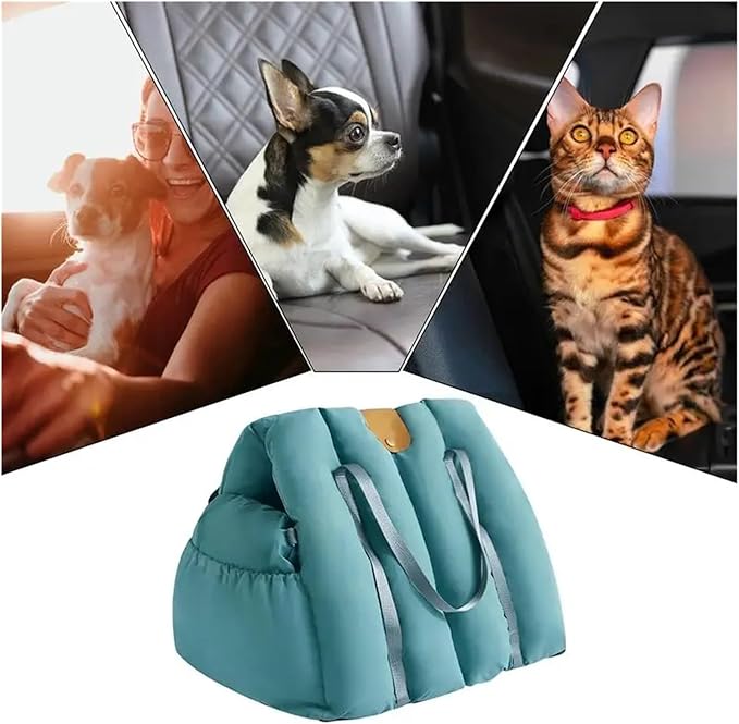 Small Dog Car Seat Portable Dog Booster Car Seats Cat Soft-Sided Carriers Cat Bag Puppy Car Seat Car Pet Seat Stable Travel