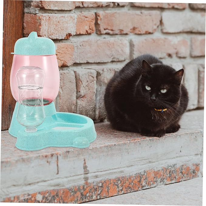 Cat Dog Automatic Feeder Pet Feeding Bowl Water Dispenser Bowl for Pet