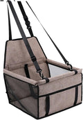 Dog Car Seat Cushion Hanging Bag Travel for Small to Medium Cage Accessories(Coffee)