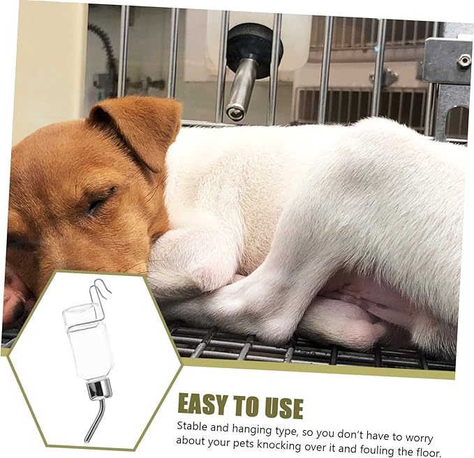 MERRYHAPY Automatic PET Water Feeder Leak-Proof Design Hanging Dog Water Bottle for Dogs and Rabbits for Travel and Outdoor Use