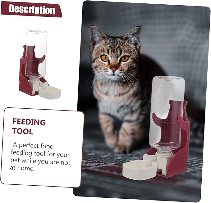 BESPORTBLE Pet Automatic Water Feeder for Dogs and Cats Hanging Design Easy to Pet Drinking Device Lightweight Material Suitable for Cages and Crates