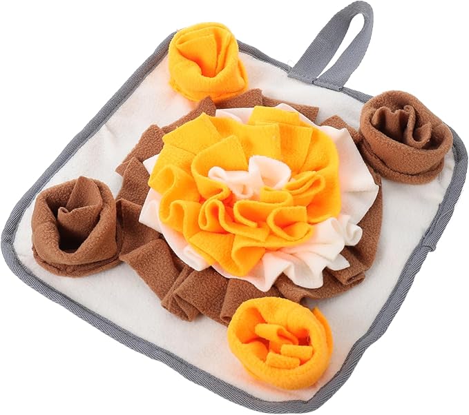 Happyyami Little Pet Snuffle Mat for Small Animals Non- Design Fun Feeding Toy for Relief and Foraging Instincts for Hamsters and Guinea Pigs
