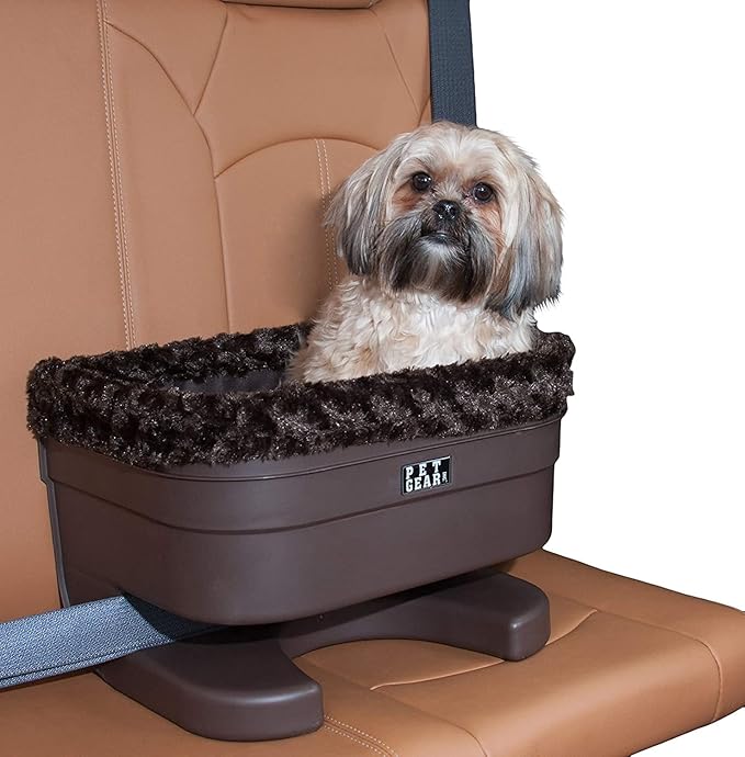 Pet Gear Booster Seat for Dogs/Cats, Removable Washable Comfort Pillow + Liner, Safety Tethers Included, Installs in Seconds, No Tools Required, 2 Colors