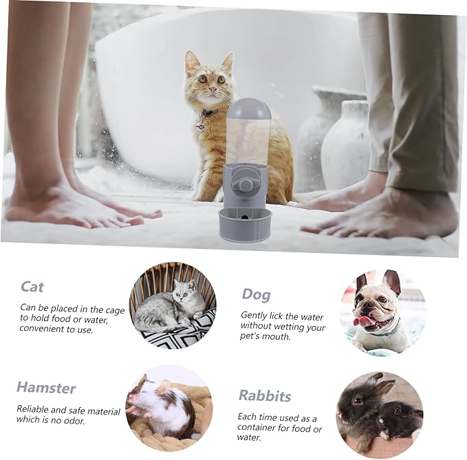 Happyyami Automatic Pet Water Feeder for Dogs and Cats Leak-Resistant Design Capacity for Home Use No Worry Hydration for Your Pets