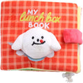 Dog Plush Toy Stuffed Treat Dispensing Book Shape Interactive Chew Relieving Stress Improving for Healt