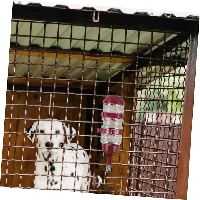 VANZACK Hanging Dog Water Dispenser Automatic Puppy Water Feeder for Cages Large Capacity Pet Waterer Easy Visibility for Cats and Dogs for Pets Home and Travel