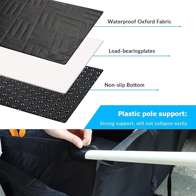 Dogs Car Seats for Puppy Car Seat Booster Back Seat Extender for Small Dogs Pet Seat Cover for Trunk, SUV （L Size）