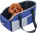 Center Console Dog Seat - Pets Weight Under 15 Lbs Travel Bags with Fixing Straps | Center Console Small Dog Cat for All Seasons | Dog Booster Car Seat Center Console | Car Pet Safety Seat