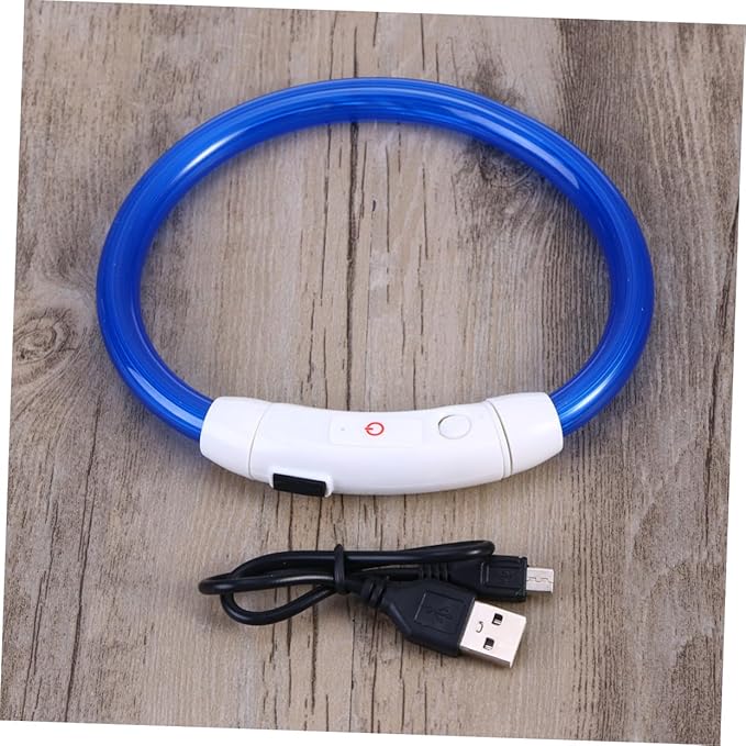 Led Dog Collar Rechargeable Reflective Flashing Light Safety for Small-Medium-Large Dogs 35cm