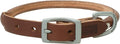 Terrain D.O.G. Bridle Leather Rolled Dog Collar, 17" (15 - 18 in., 3/4 in. width), Brown
