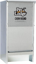 Pet Lodge® Automatic Dog Feeder | Chow Hound Outdoor Pet Feeder | Tough Galvanized Steel | Made in USA | 12 Pound