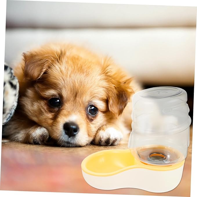 Happyyami 1pc Automatic Pet Water Bowl Dispenser Drinking Bowl for Cats Dogs Smooth Water Level for Home Use