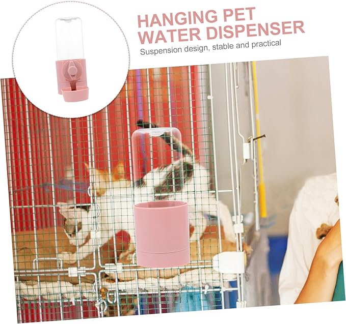 Mikikit Pet Water Feeder Hanging Drinking Fountain for Dogs Bowl Dispenser Material Automatic Water Flow Pet Drinking Supplies