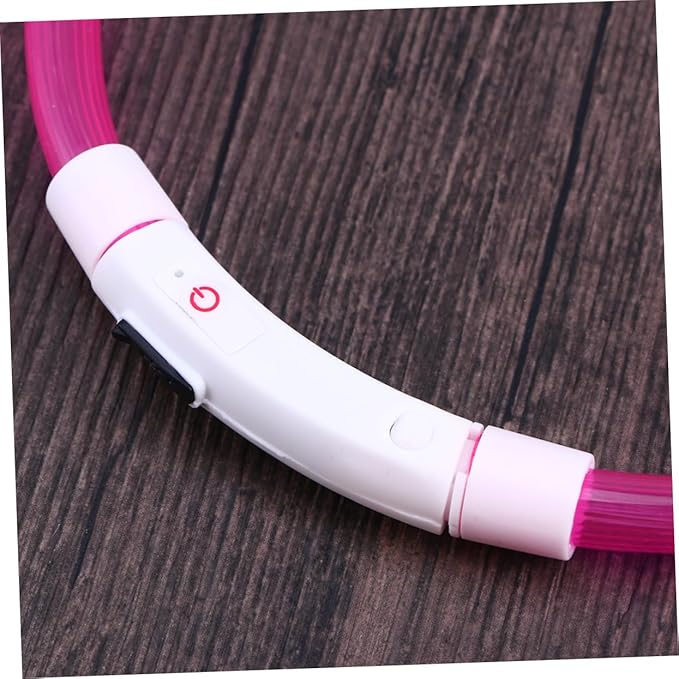 Glowing Pet Collar Led Flashing Night Dog Collar USB Rechargeable Light Modes Safe for