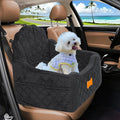 Dog Car Seat for Small Dogs Under 30lbs, Detachable Washable Pet Booster Seat with Safety Belt & Storage Pockets, Travel Car Bed, Black