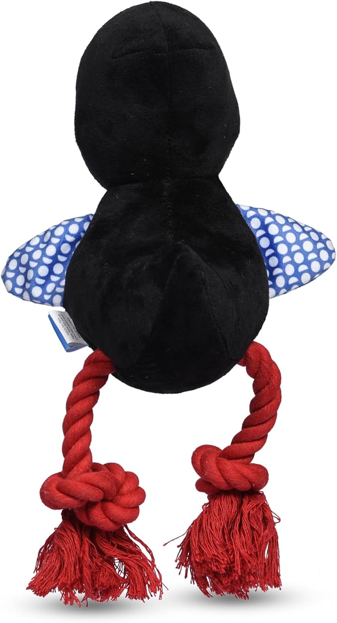 The Dodo Treat Dispensing Toy for Dogs with Rope Legs for Chewing, Treat Hide Enrichment Toy and Dispenser