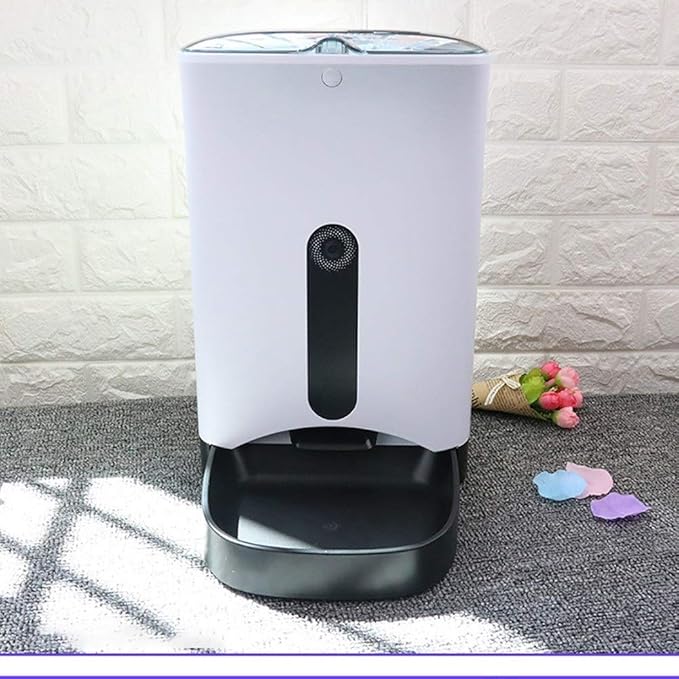 feeders Plastic Dog Automatic Feeder Pet Intelligent Timing Feeder Feeder White