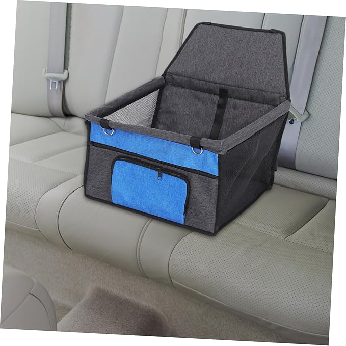 TOYANDONA Breathable Waterproof Dog Car Seat Cover for Pets Portable Puppy Travel Carrier with Front Dog Seat Easy to Install